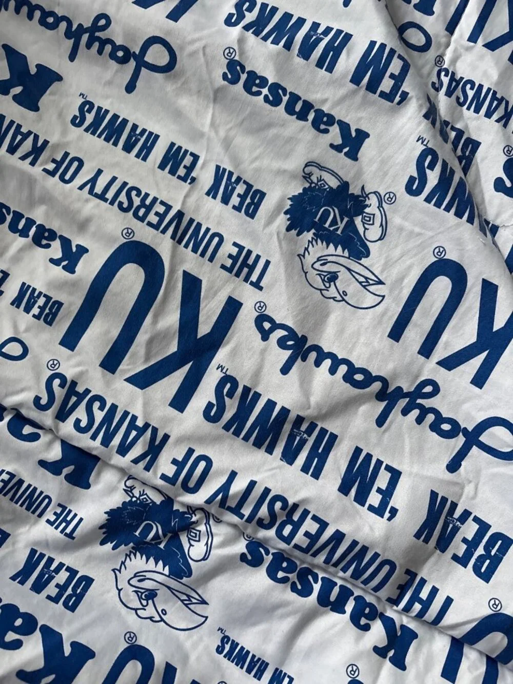 The University Of Kansas Jayhawks Logo Polyester Blanket By Northwest 84